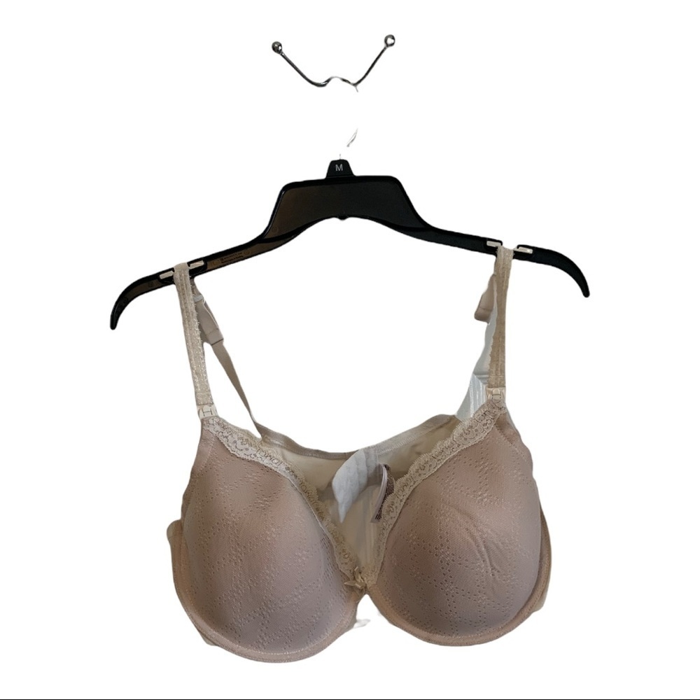 gilligan and o'malley‎ nude lace mix nursing bra